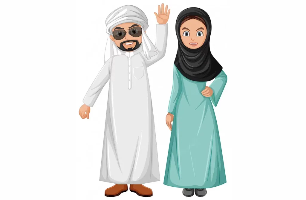 adult-arab-couple-wearing-arab