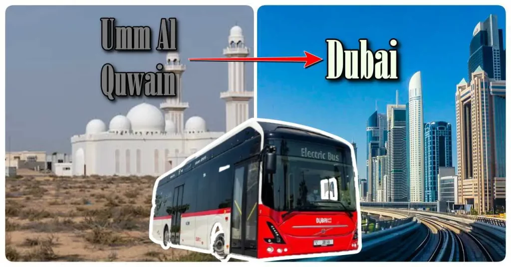 umm al quwain to dubai bus timings